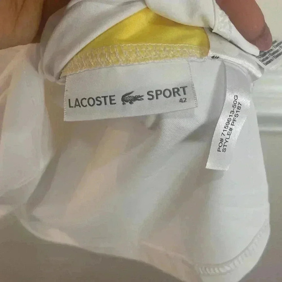 LACOSTE Sport Short Sleeve Shirt Top Preppy Women's 10 - Picture 8 of 11